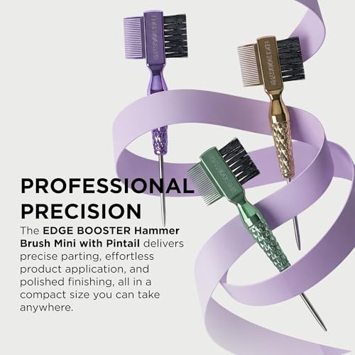 Style Factor Mini Hammer Brush for Edges & Baby Hair – Travel Size