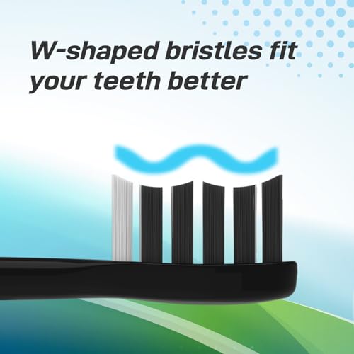 Gleem Electric Toothbrush Replacement Heads - Black, 10 Count