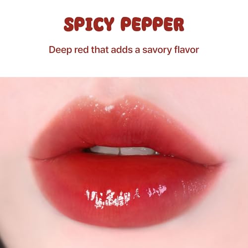 BLACK ROUGE Glow Bokki Tint - GB04 Spicy Pepper | Long-Lasting Korean Lip Stain
