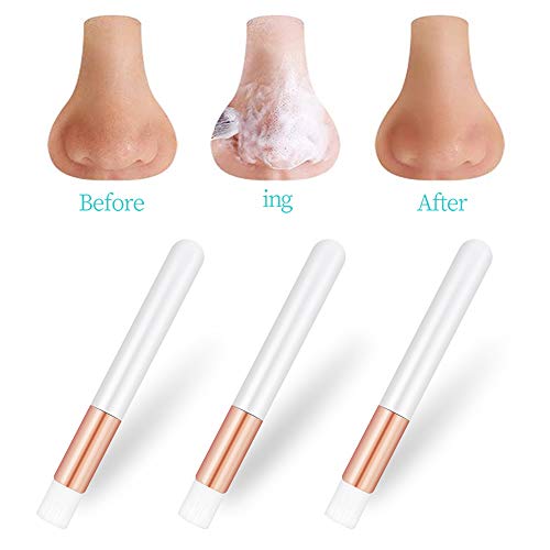 20 Pcs Rose Gold Lash Shampoo Brush Set for Eyelash Extensions & Nose