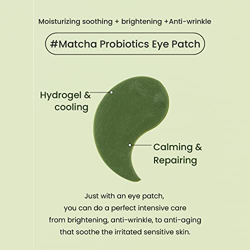 HEIMISH Matcha Biome Hydrogel Eye Patches for Dark Circles & Puffiness