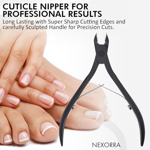 Premium Cuticle Nipper Stainless Steel Clipper for Manicure & Pedicure