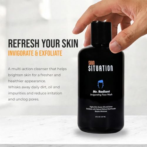 Men's Daily Face Wash Oil Control Cleanser 8oz - Skin Situation