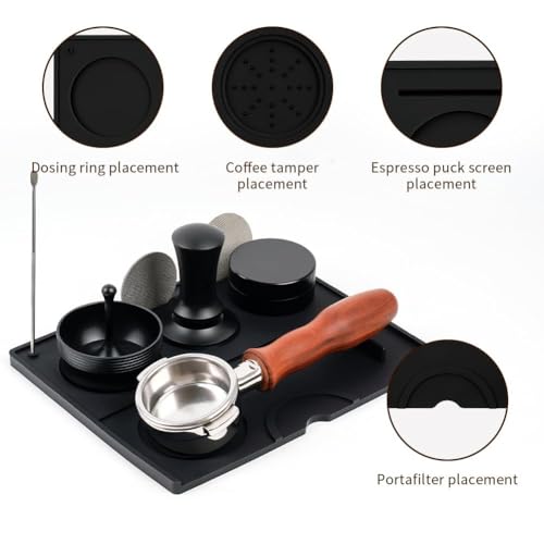 Watchget Silicone Espresso Tamping Mat - Non-Slip, Heat-Resistant Coffee Accessory
