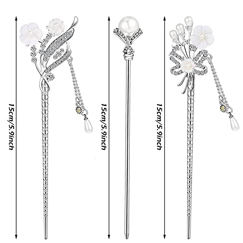 Waydress Tradition Chinese Hair Stick Set - Japanese Hair Pins for Women