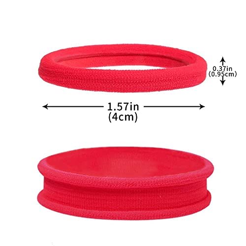Antye 100Pcs Seamless Hair Ties Summer Color No Damage for Thick or Fine Hair