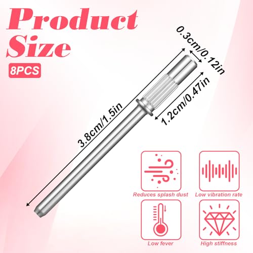 8-Piece Mini Mandrel Nail Drill Bits Set for Electric Nail Drills
