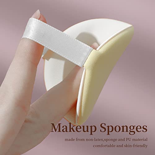 MOHOPE 8Pcs Latex-Free Makeup Sponges with Portable Box for Foundation & Powder