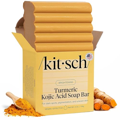Kitsch Kojic Acid & Turmeric Soap Bar - Brightening Hydrating 4 oz