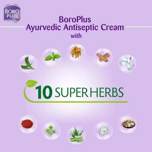 Emami BoroPlus Herbal Healing Cream for Dry Skin & Wounds - Pack of 2, 2.71 Oz
