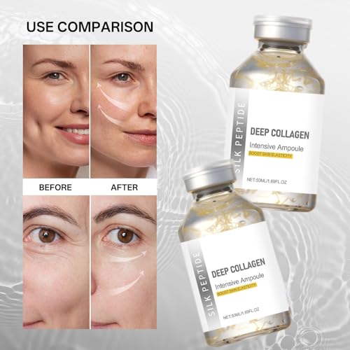 Deep Collagen Silk Peptide Lifting Ampoule Serum - 2 Pack Anti-Aging