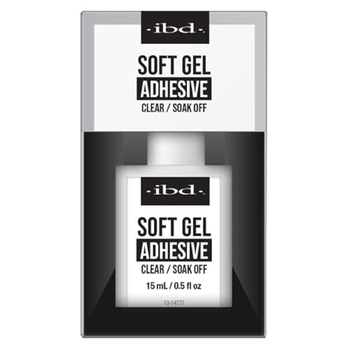 IBD Clear Gel Nail Glue for Soft Gel Tips & Acrylic Extensions - 0.5 fl oz