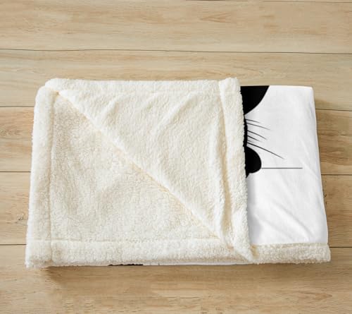 Feelyou Black Cat Fleece Blanket for Kids - Super Soft 30x40