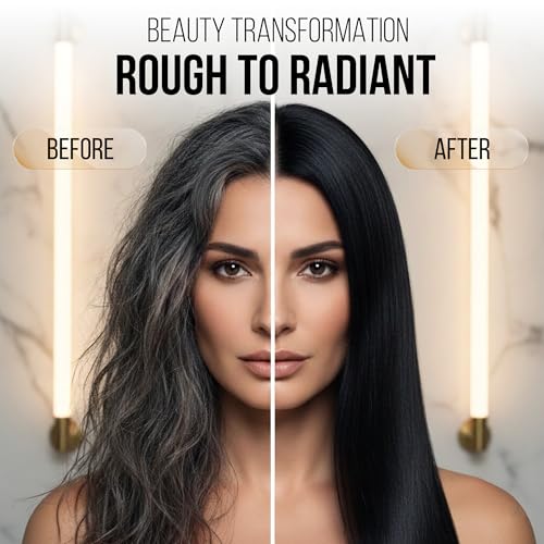 Natural Black Hair Dye Shampoo - 400ml Ammonia-Free Color for Grey Hair
