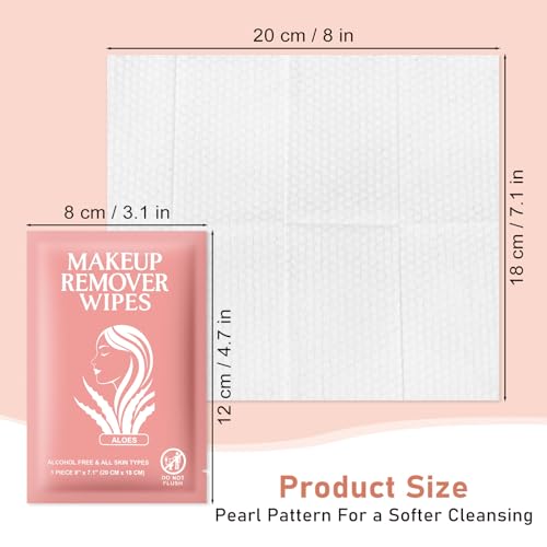 Bulk Makeup Remover Wipes Facial Cleansing Towelettes 1 Pack of 100