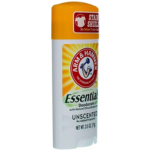 Arm & Hammer Essentials Natural Deodorant Unscented 2.5oz Pack of 4 - Aluminum-Free