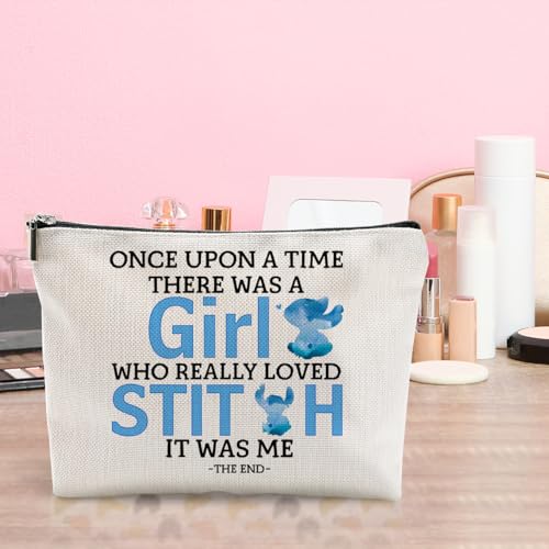 LONGXIN Cute Cartoon Cosmetic Makeup Bag - Large Capacity Zipper Pouch