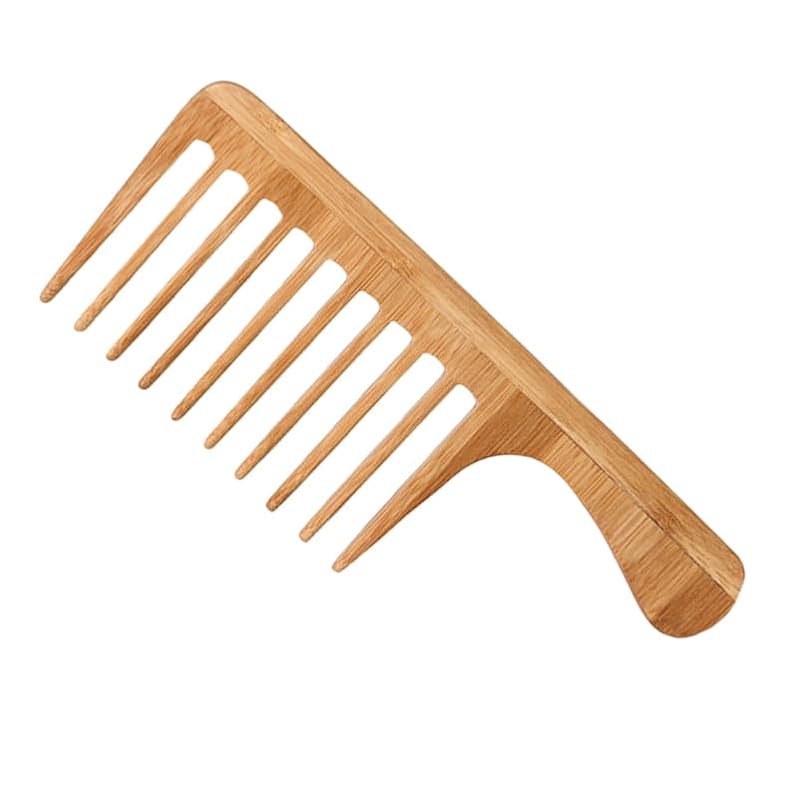 Healeved Wide Tooth Bamboo Comb - Large Detangling Hair Styling Tool