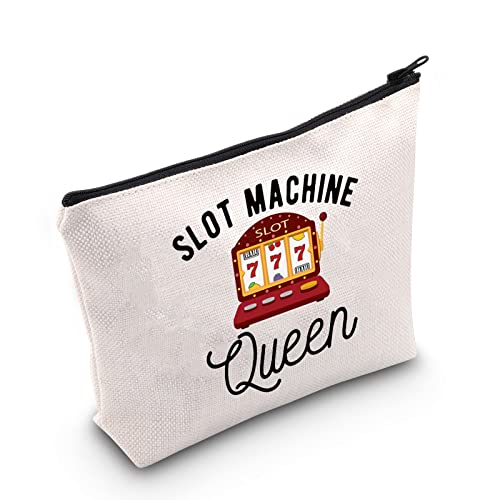 Queen of the Casino Makeup Bag - Slot Machine Cosmetic Pouch Gift