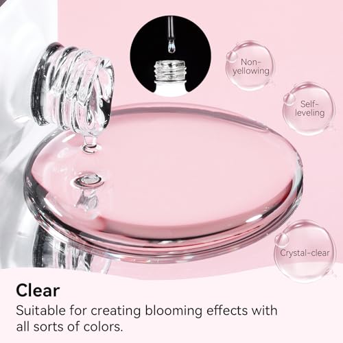 Clear Blooming Gel 2 Pack - 15ml UV LED Nail Art Polish