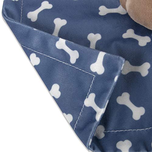 Minky Puppy Dog Lovey Blanket for Babies & Toddlers