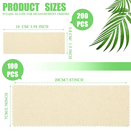 Loopeer 300 Pcs Muslin Wax Strips for Hair Removal - Mixed Size, Easy DIY Application