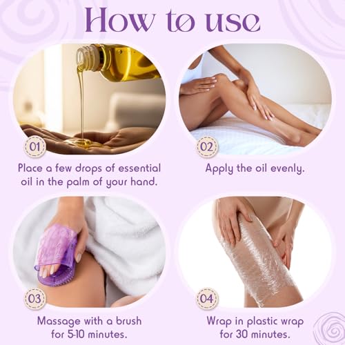 Purple 2 Pcs Magnetic Meridian Massage Brush for Full Body, Acupuncture, Relaxation
