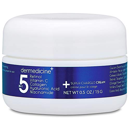Dermedicine 5-in-1 Face Cream with Retinol, Vitamin C & Niacinamide, 0.5 oz - Pack of 1