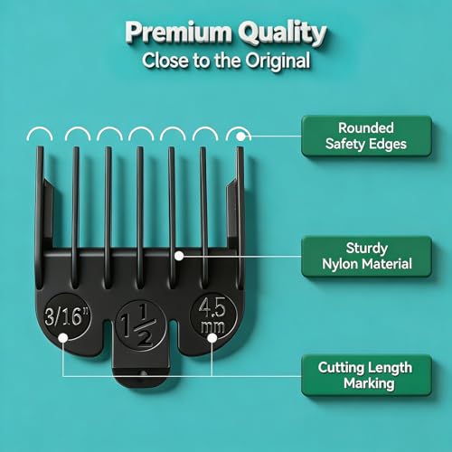 Wahl Clipper Guards Set - 3 Piece Replacement Compatible with Most Models