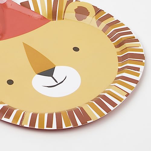 Meri Meri Safari Disposable Plates - Pack of 8 for Kids Parties
