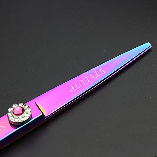Professional 6.0 Inch Rainbow Dragon Handle Thinning Scissors for Hair Cutting