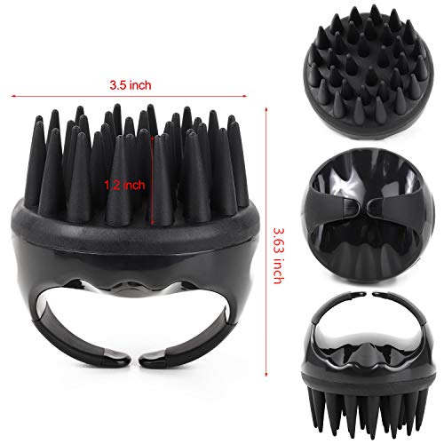 BTYMS Silicone Scalp Scrubber Shampoo Brush for Hair Growth