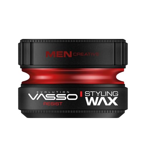 Vasso Resist Hair Styling Wax for Men, Ultra Hold, 5.07 fl oz