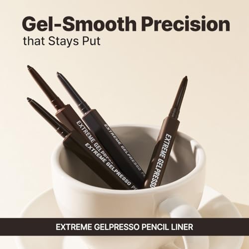 CLIO Extreme Gelpresso Eyeliner Pencil Black Brown 001 - Waterproof, High Pigment