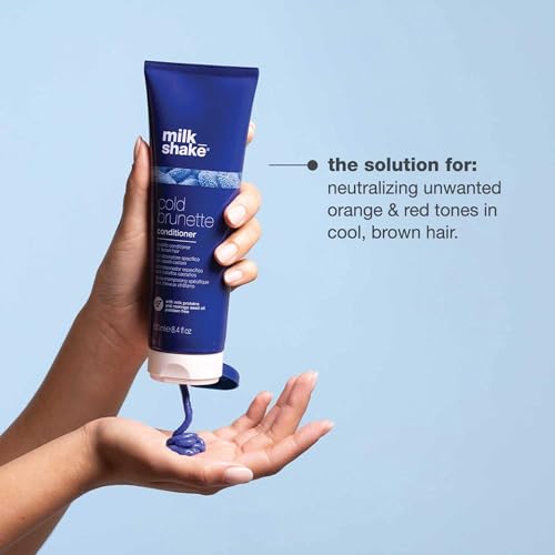 Milk Shake Cold Brunette Conditioner 1.7 Fl Oz - Cools Warm Undertones, Hydrating
