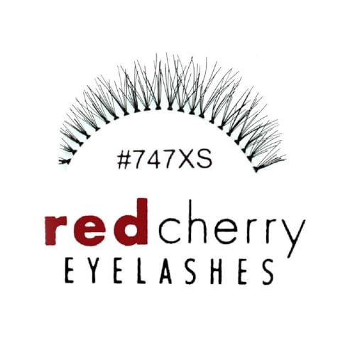 Red Cherry #747XS Natural Full Black False Eyelashes - 6 Pairs