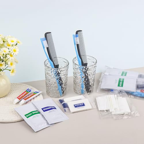 10-Pack Travel Size Toiletry Kits - 8-in-1 Hygiene Care Packages