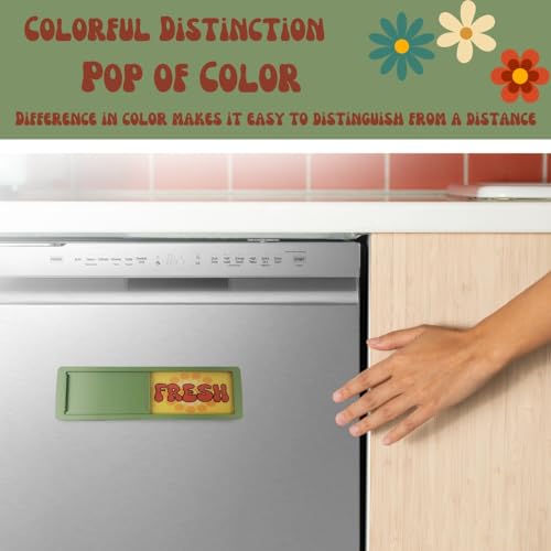 Funny Clean Dirty Dishwasher Magnet - Retro Kitchen Gadget