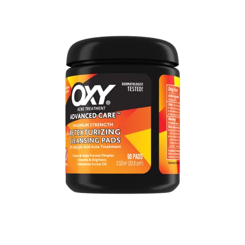 Oxy Maximum Strength Acne Treatment Pads - 90 Count (Pack of 2)