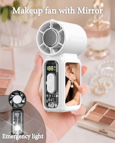 W & O Handheld Mini Fan with Semiconductor Cooling – 20000 RPM Portable Fan