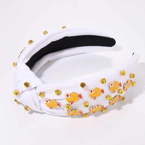 ZITULRY Animal Headband for Women - Yellow Duck & Animal Charm Summer Hair Accessory