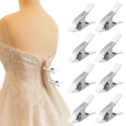 LemonRoad 8 Pack Dress Clips - Heavy Duty Clothing Clamps