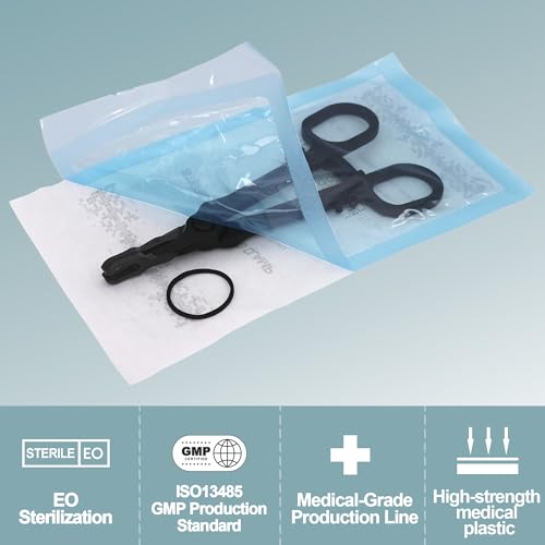 UAN Sterilized Piercing Forceps with Rubber Band - Pack of 10