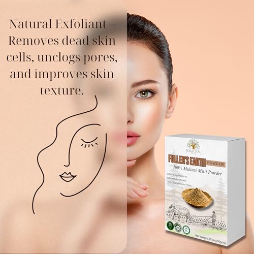 Magickal Hues Multani Mitti Powder - 100% Pure Fullers Earth Mask