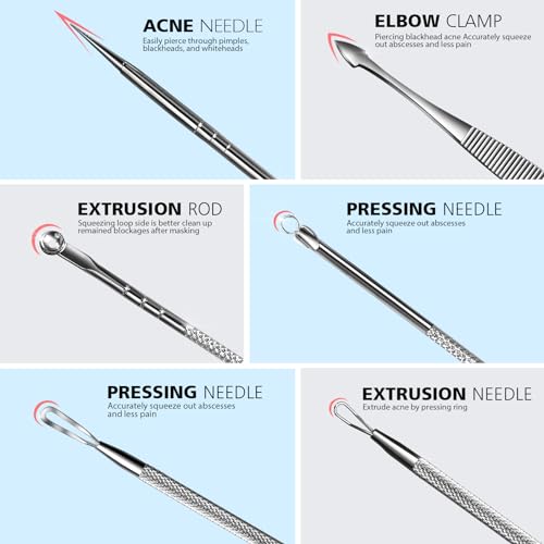 Teenitor 7-in-1 Pimple Popper Tool Kit - Blackhead & Acne Remover