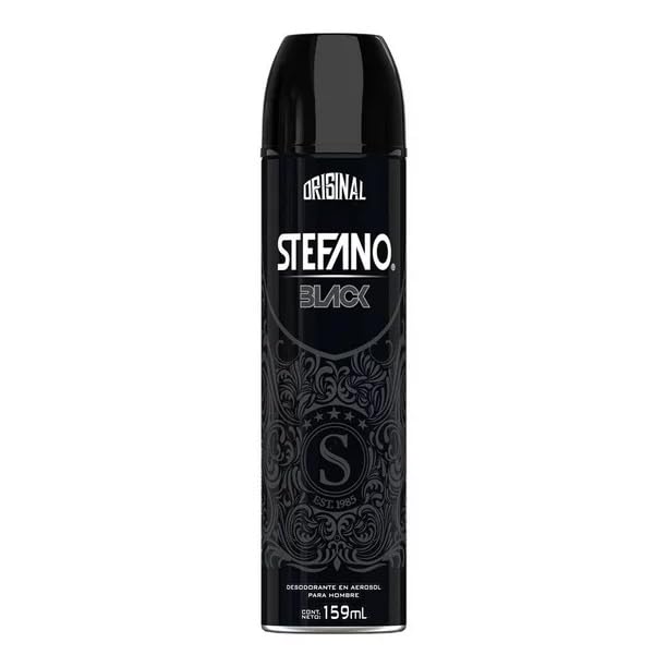 Stefano Black Deodorant Spray, Aluminum-Free, 4.3 Oz
