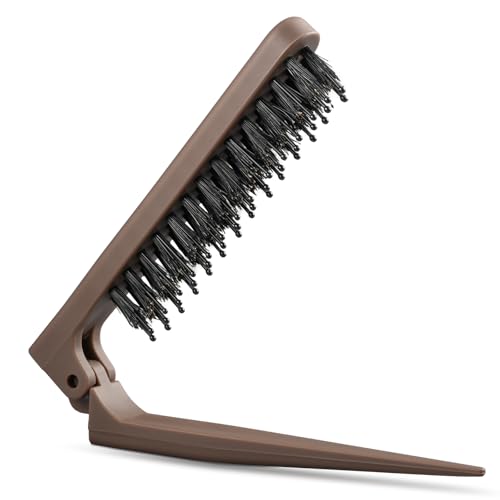 Teasing Brush for Fine Hair | Boar Bristle Styling & Edge Control