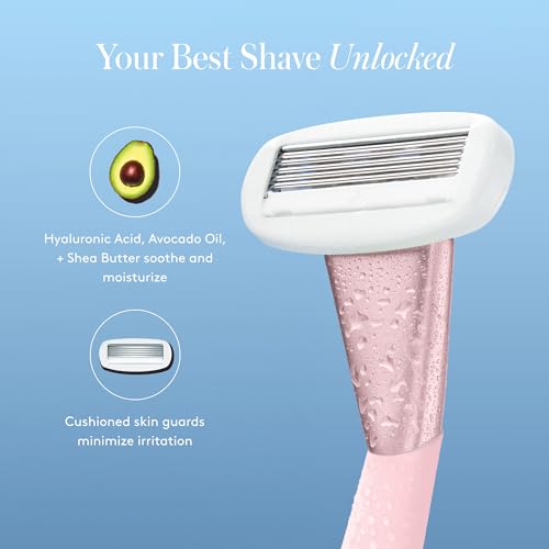 Athena Club Women's Shaving Foam with 5-Blade Refills - Petal Bloom