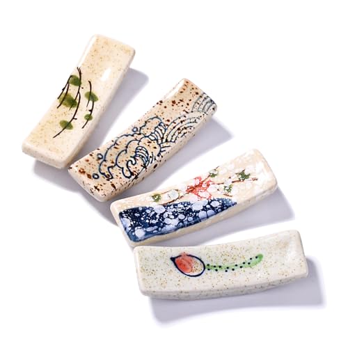 Ceramic Chopstick Holder Set of 4 - Japanese Style Tableware