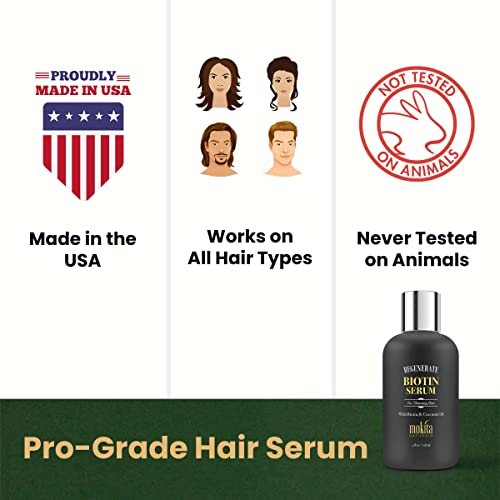 Mokita Naturals Biotin Hair Growth Serum - Lightweight Scalp Treatment, 4oz